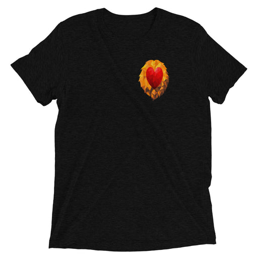 Heart of a Lion Pocket Men's Tri-Blend T-Shirt