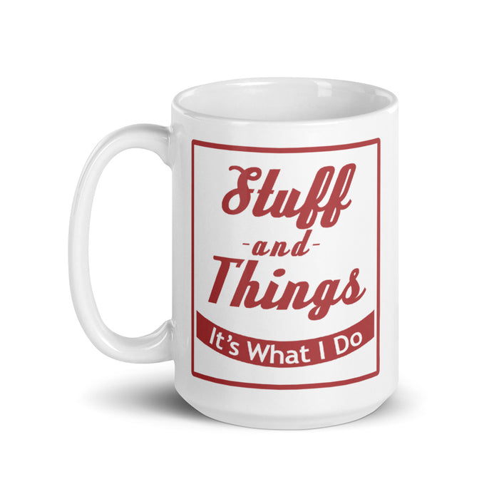 Stuff and Things White Mug